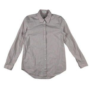 Aritzia Babaton Essential Poplin Shirt Relaxed Fit Striped Pink Size XS